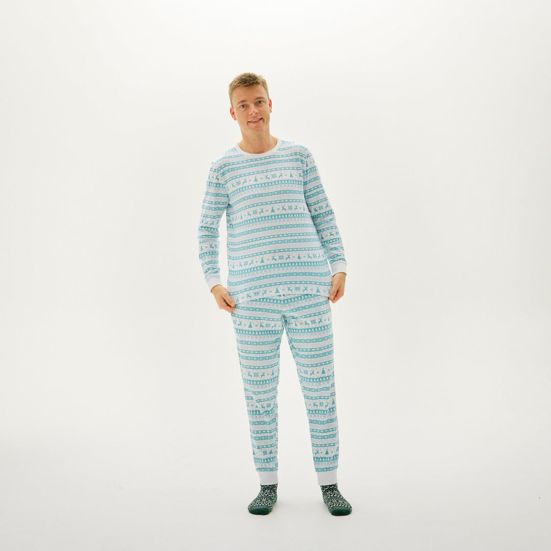 Mirla | Julpyjamas med julmotiv för män-Eva Jonsson