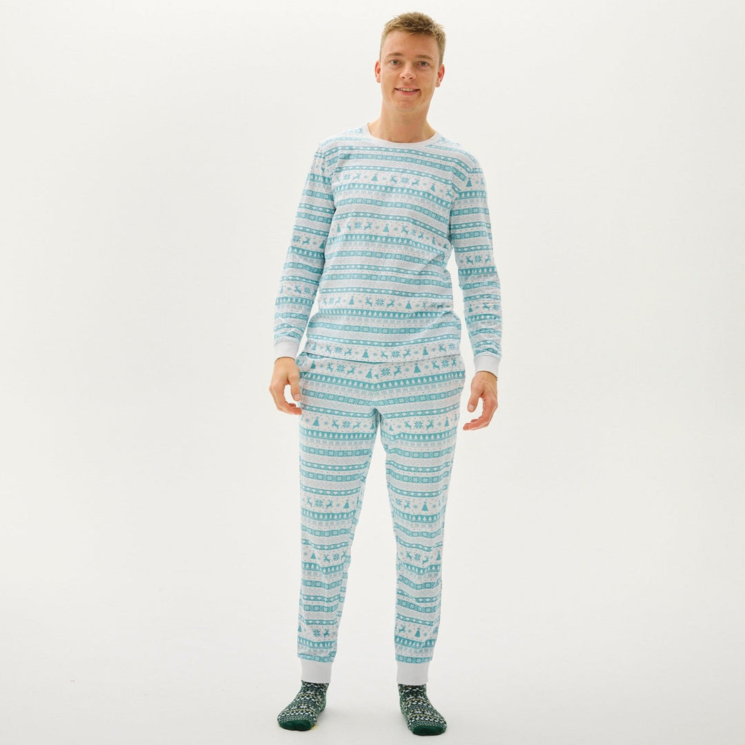 Mirla | Julpyjamas med julmotiv för män-Eva Jonsson