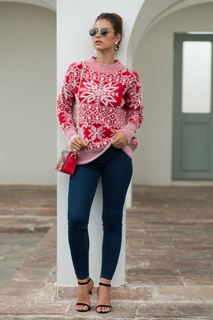 Mirla | Julsnöflinge-Fleece-Tröja-Eva Jonsson