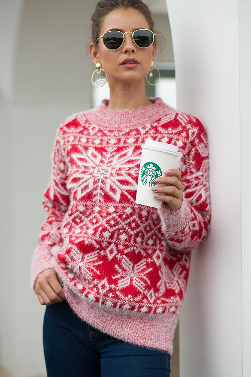 Mirla | Julsnöflinge-Fleece-Tröja-Eva Jonsson