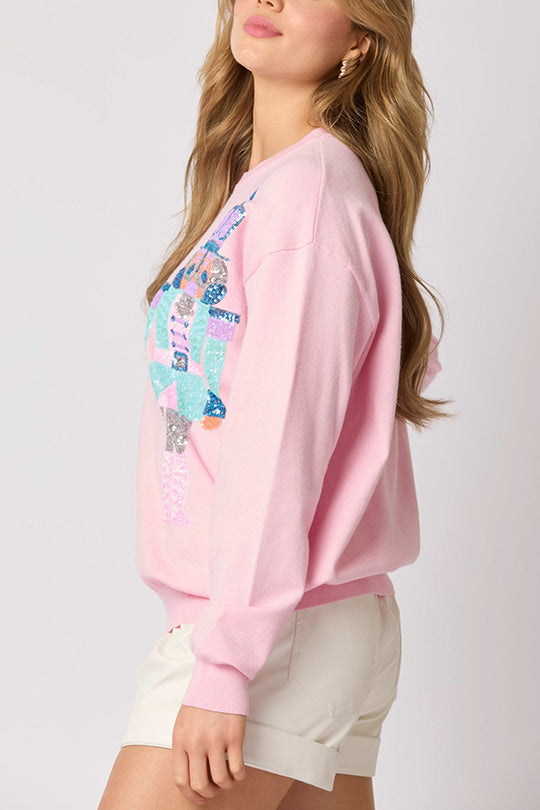 Mirla | Julsoldat Paljetter Mode Lätta Sweatshirts-Eva Jonsson