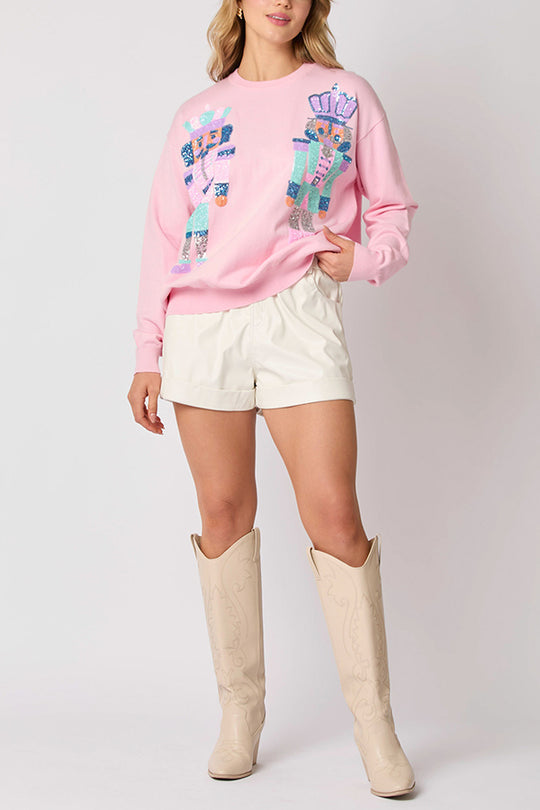 Mirla | Julsoldat Paljetter Mode Lätta Sweatshirts-Eva Jonsson