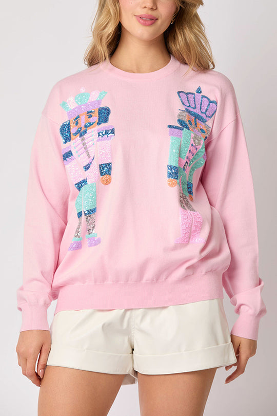 Mirla | Julsoldat Paljetter Mode Lätta Sweatshirts-Eva Jonsson