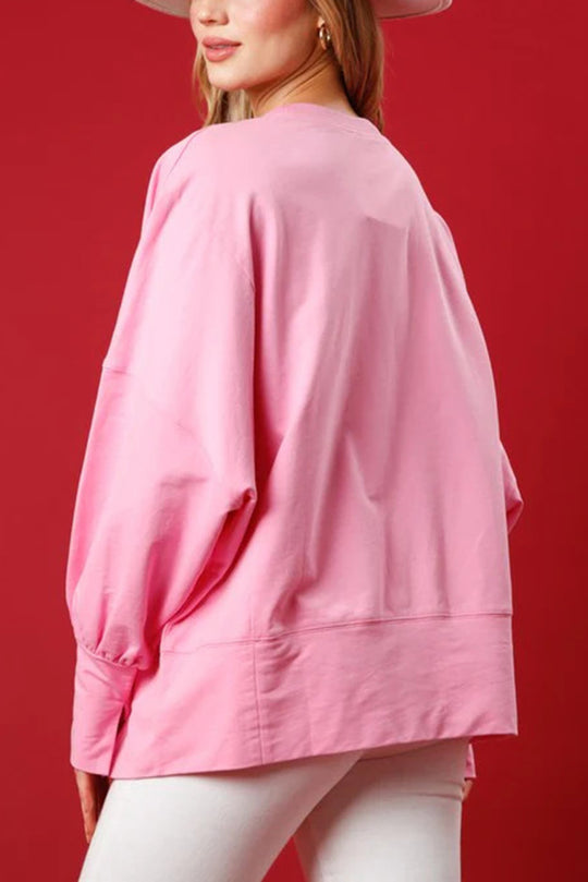Mirla | Jultomte Paljetter Avslappnad Lång Ärmar Sweatshirt-Eva Jonsson