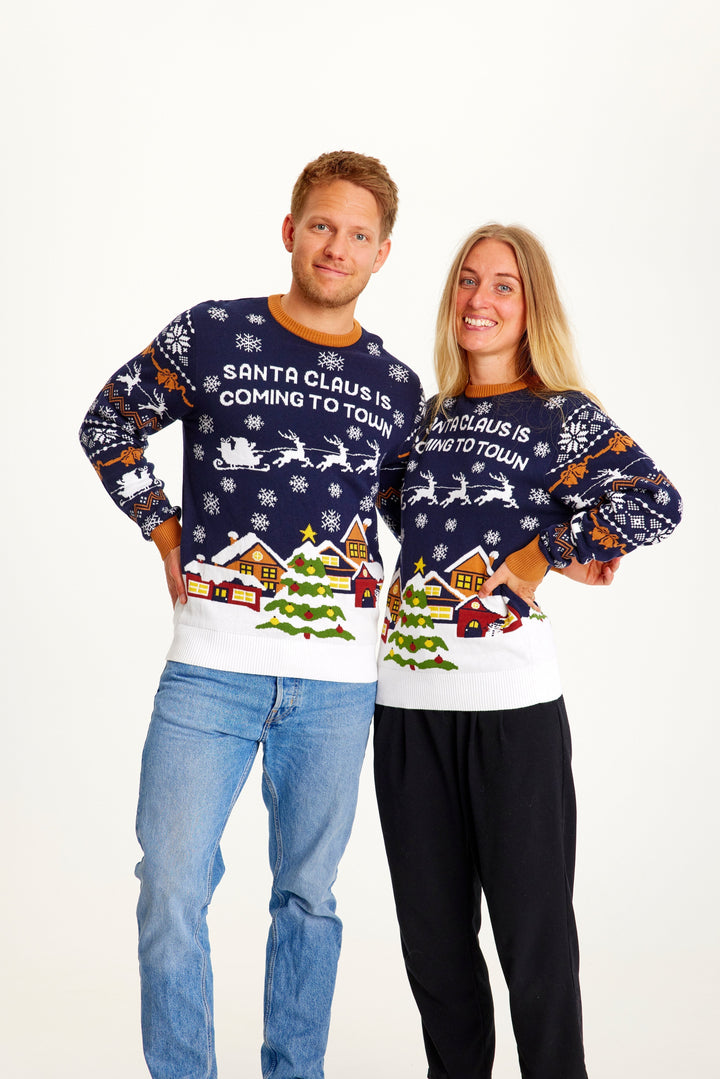 Mirla | Jultomten kommer till stan Navy Damer-Eva Jonsson