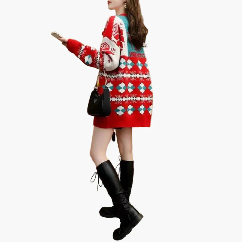 Mirla | Jultröja Ful Jultröja med 3D Snögubbe och Vintermotiv - Rolig Semestertröja för Fester-Eva Jonsson