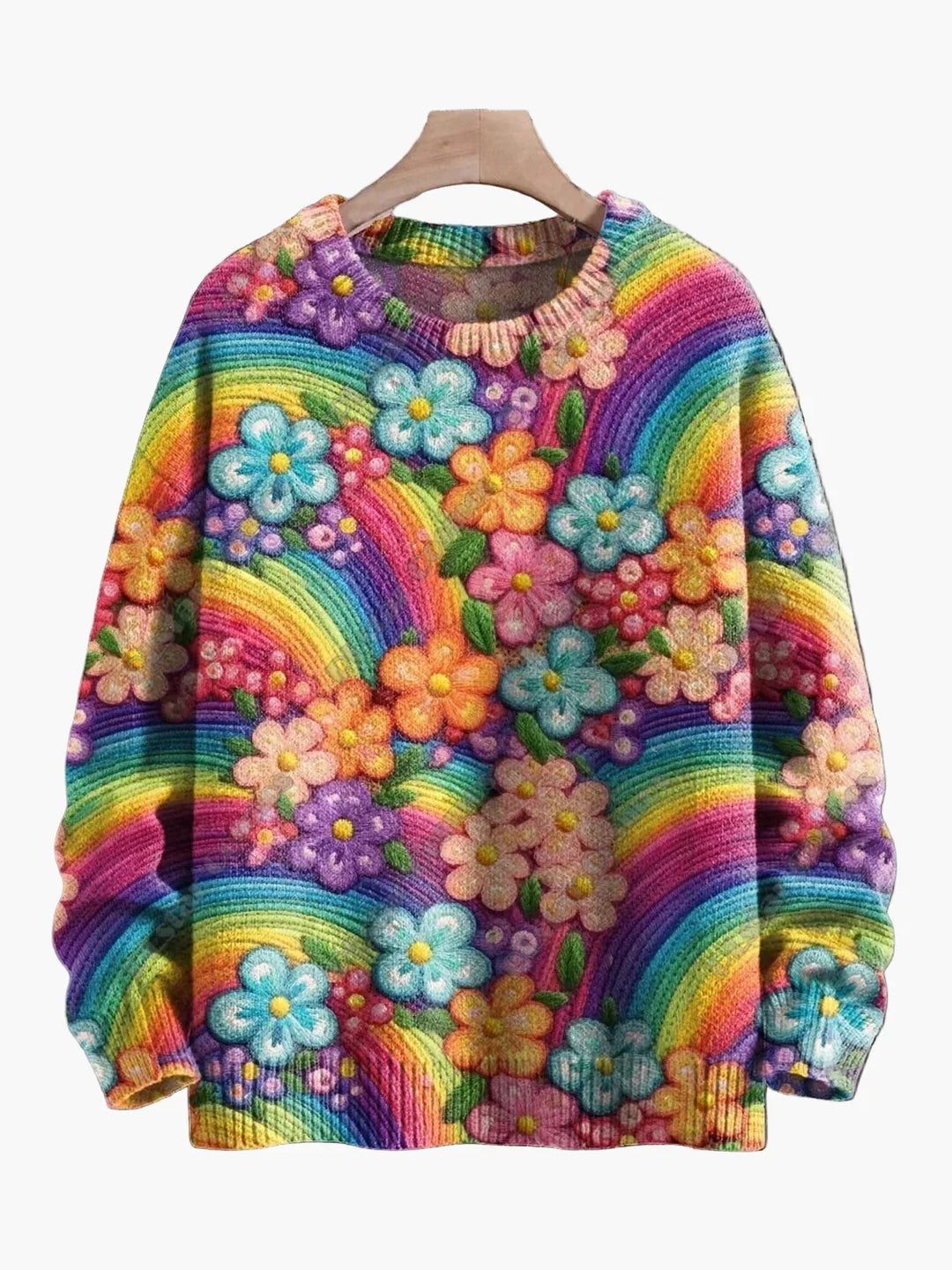 Mirla | Jultröja med Festliga 3D-Broderier - Ideal För Högtidsfesten & Vintern-Eva Jonsson