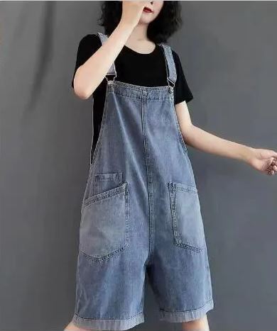 Mirla | Jumpsuit med denimhängslen-Eva Jonsson