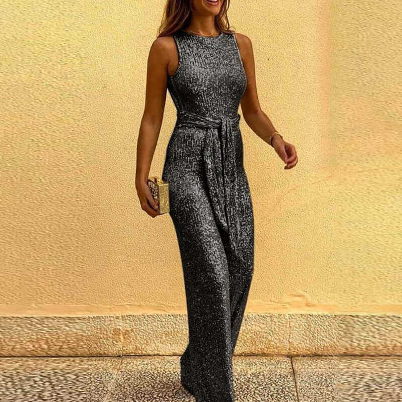 Mirla | Jumpsuit med en axelrem och justerbar midja-Eva Jonsson