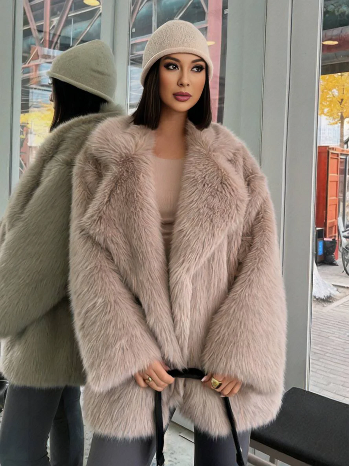 Mirla | Kappa Konstpäls Inkurvan Krage Midjeväska Mellanhöjd på låret-Eva Jonsson