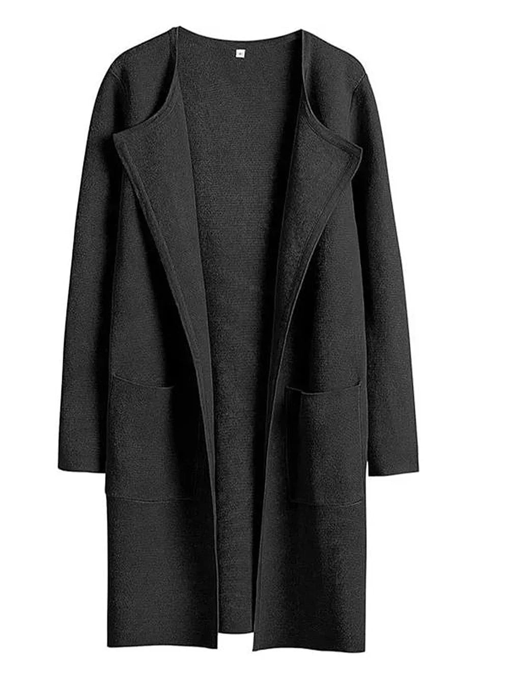 Mirla | Kappa Lös Passform Knälång Bred Revers Minimalistisk Design-Eva Jonsson