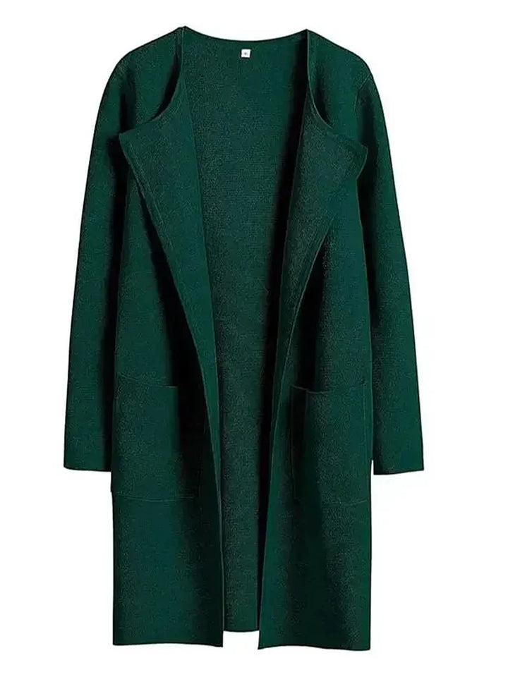 Mirla | Kappa Lös Passform Knälång Bred Revers Minimalistisk Design-Eva Jonsson