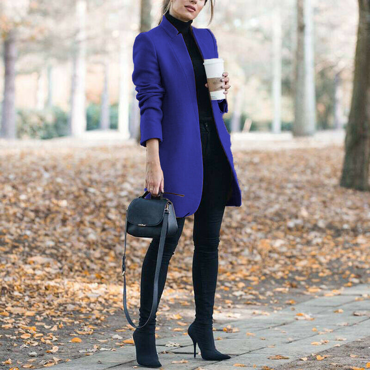 Mirla | Kappa Tailored Ullblandning Knälång Minimalistisk Design-Eva Jonsson