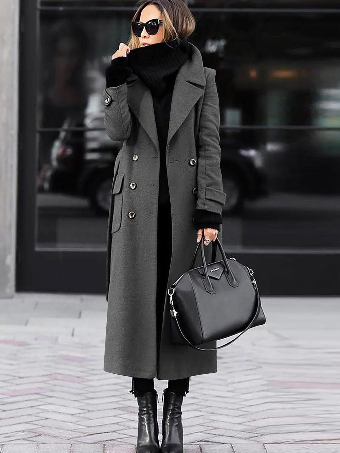 Mirla | Kappan - Elegant Dubbelknäppt Design för Vintervärme-Eva Jonsson