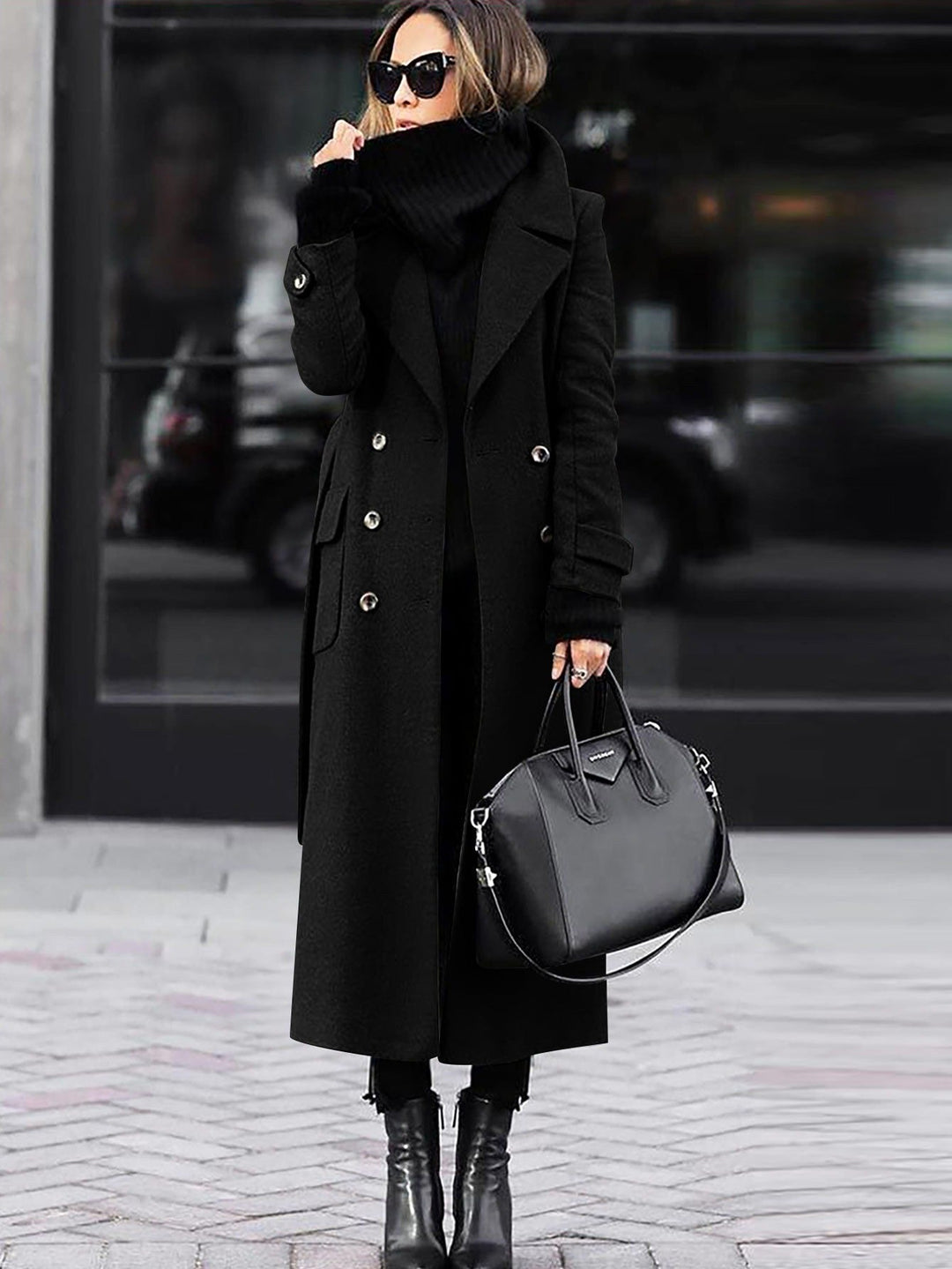 Mirla | Kappan - Elegant Dubbelknäppt Design för Vintervärme-Eva Jonsson