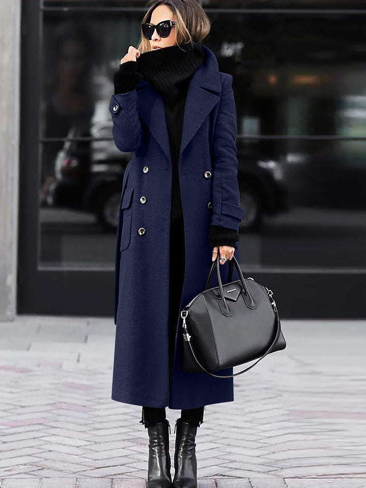 Mirla | Kappan - Elegant Dubbelknäppt Design för Vintervärme-Eva Jonsson
