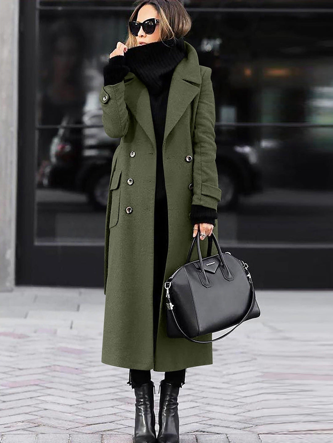 Mirla | Kappan - Elegant Dubbelknäppt Design för Vintervärme-Eva Jonsson