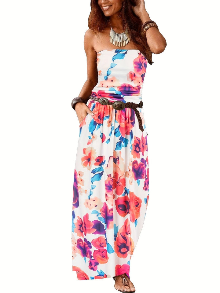 Mirla | Klänning Boho Sommar Bustier Klänning Rörklänning-Eva Jonsson