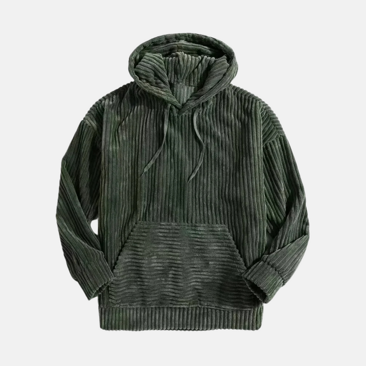 Mirla | Klassiker Hoodie Av Kordmaterial för Män-Eva Jonsson