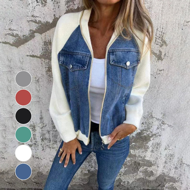 Mirla | Klassisk Avslappnad Dam Jeansjacka-Eva Jonsson
