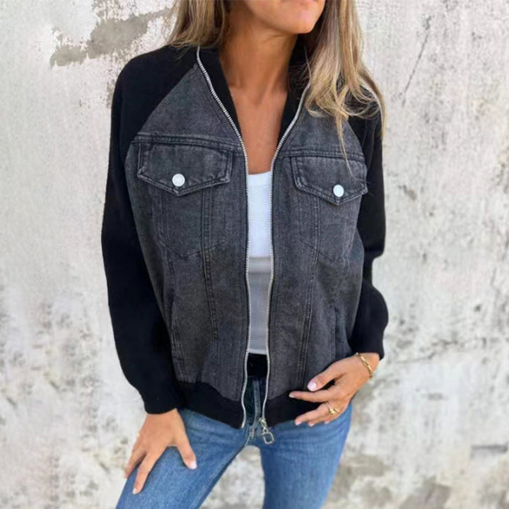 Mirla | Klassisk Avslappnad Dam Jeansjacka-Eva Jonsson