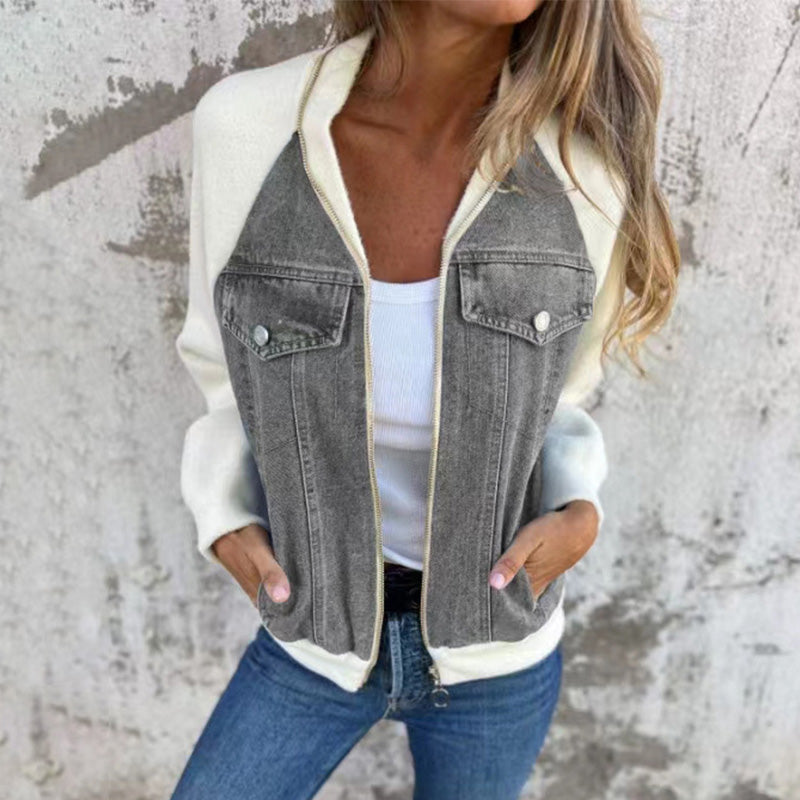 Mirla | Klassisk Avslappnad Dam Jeansjacka-Eva Jonsson