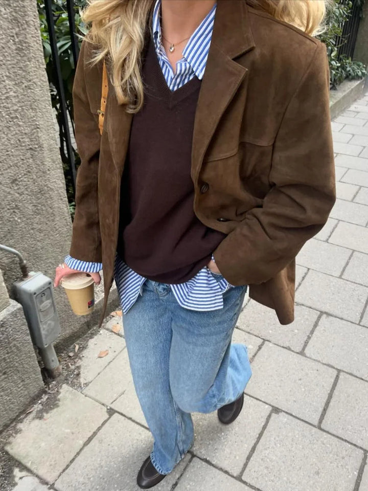 Mirla | Klassisk Blazerkavaj med Knappar-Eva Jonsson