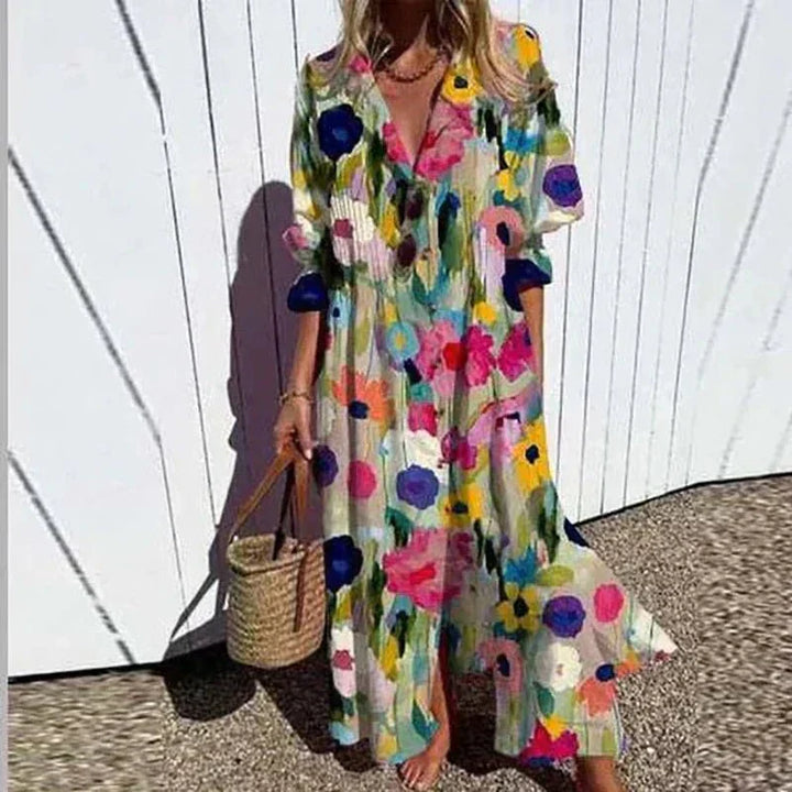 Mirla | Klassisk Boho Maxi Klänning-Eva Jonsson