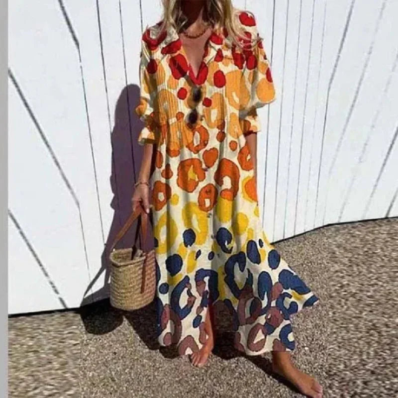 Mirla | Klassisk Boho Maxi Klänning-Eva Jonsson