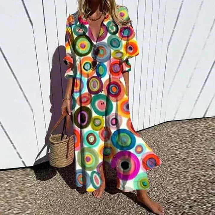 Mirla | Klassisk Boho Maxi Klänning-Eva Jonsson