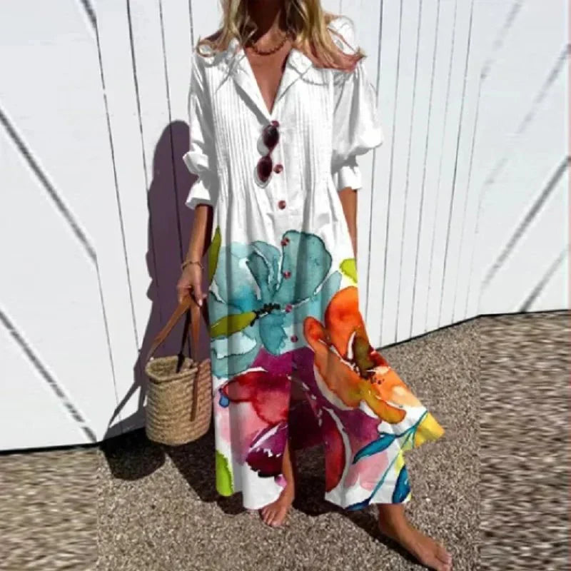 Mirla | Klassisk Boho Maxi Klänning-Eva Jonsson