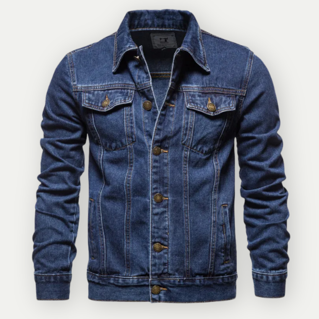 Mirla | Klassisk Denim Truckerjacka för Herrar-Eva Jonsson