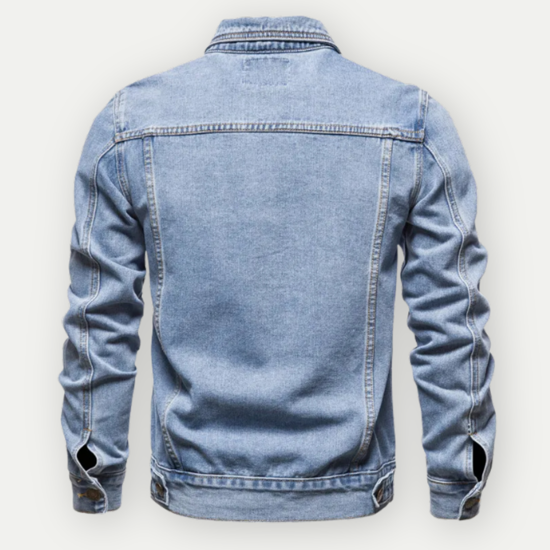Mirla | Klassisk Denim Truckerjacka för Herrar-Eva Jonsson