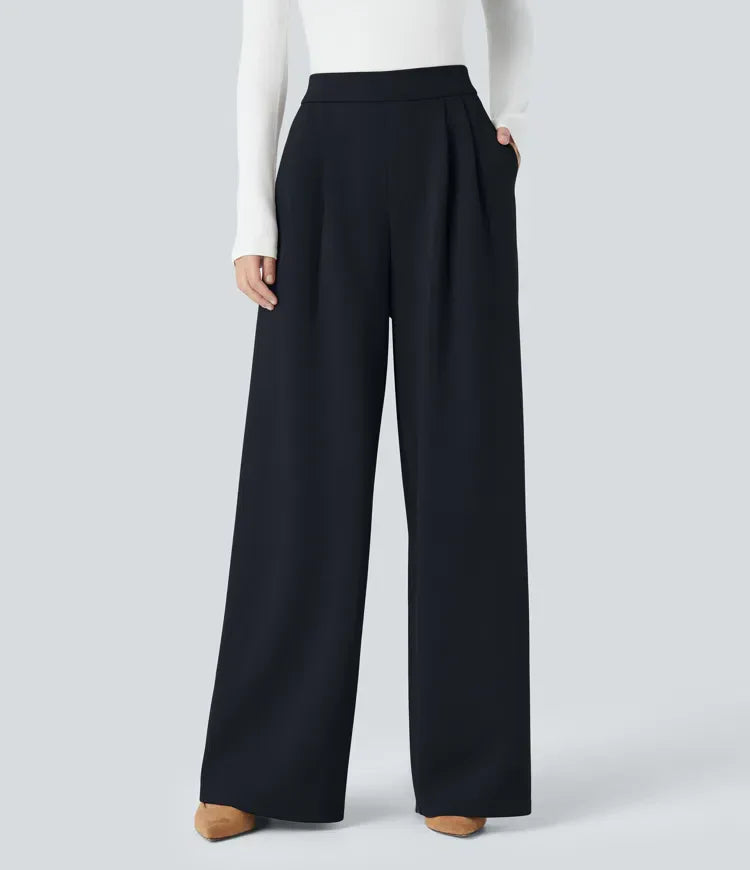 Mirla | Klassisk Hög Midja Byxor för Kvinnor-Eva Jonsson
