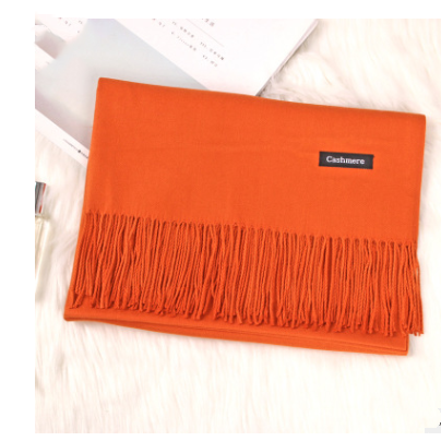 Mirla Klassisk Kvinno Vinter Scarf | Monokrom, Varm och Elegant med Fringe Design-Eva Jonsson