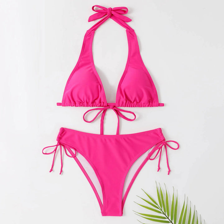 Mirla | Klassisk Svart Halterneck-Bikini-Eva Jonsson
