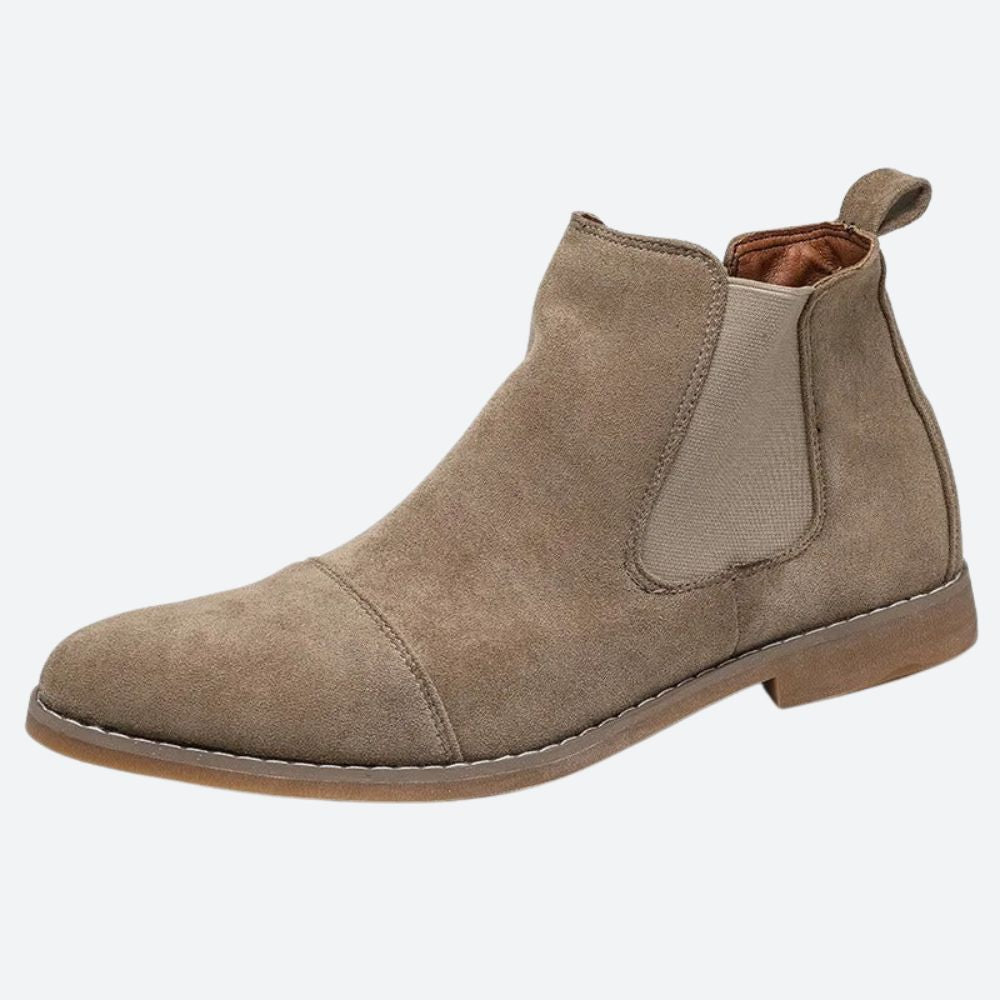Mirla | Klassiska mockaskinn Chelsea Boots för herrar-Eva Jonsson