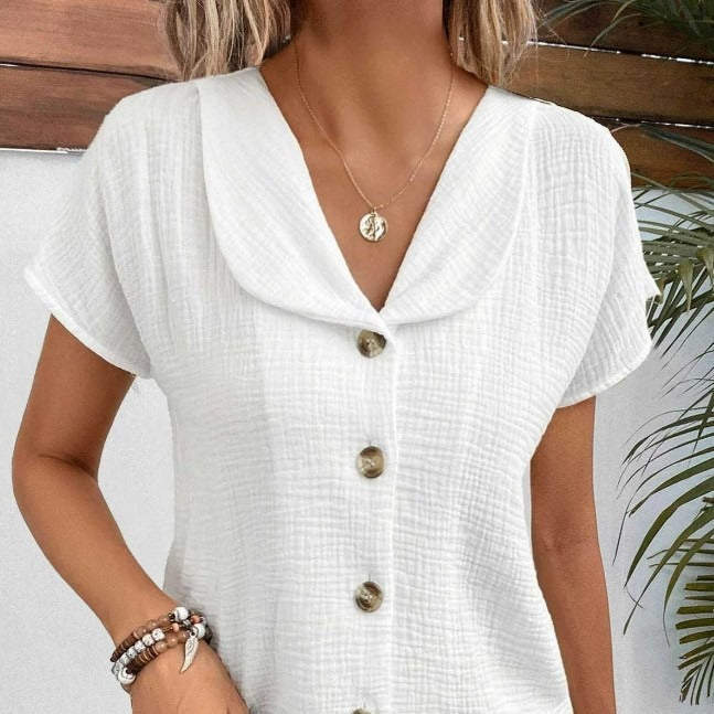 Mirla | Knapplista T-shirt-Eva Jonsson