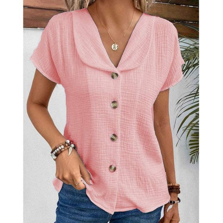 Mirla | Knapplista T-shirt-Eva Jonsson