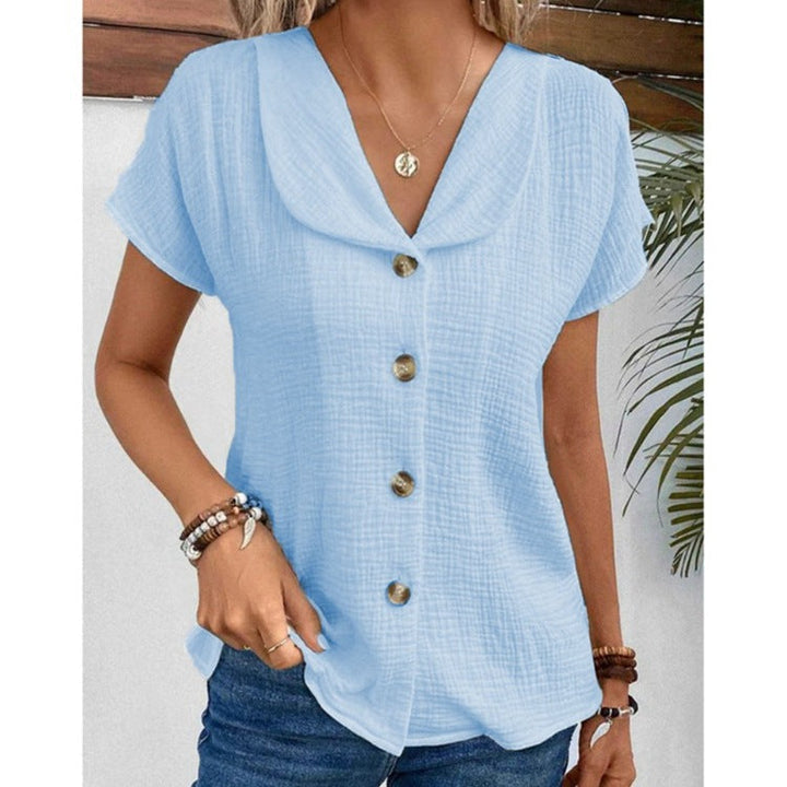 Mirla | Knapplista T-shirt-Eva Jonsson