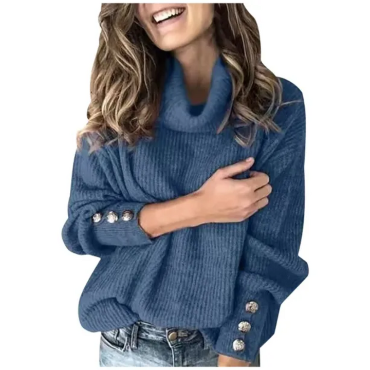 Mirla | Knappmanschett Rullkragepullover-Eva Jonsson