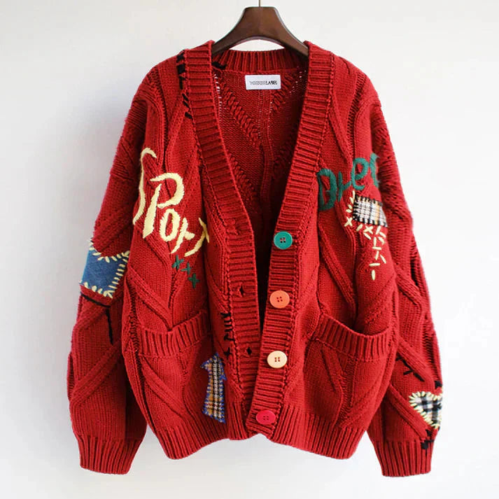 Mirla | Kofta med patchworkdetaljer-Eva Jonsson