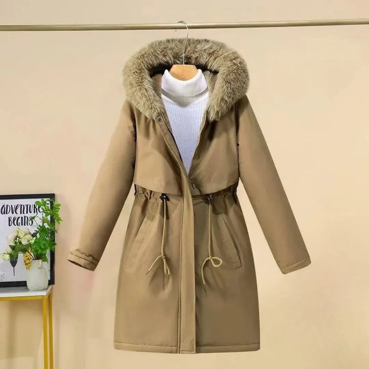 Mirla | Konstfilt Hooded Lång Vinterkappa-Eva Jonsson