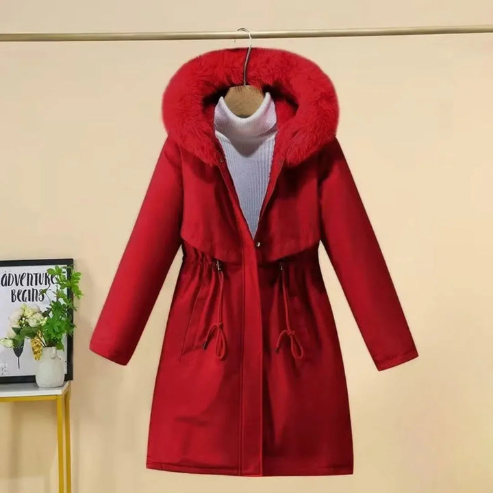 Mirla | Konstfilt Hooded Lång Vinterkappa-Eva Jonsson