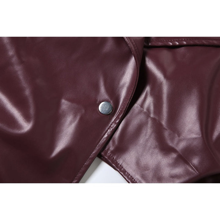 Mirla | Konstläder Cropped Jacka för Damer-Eva Jonsson
