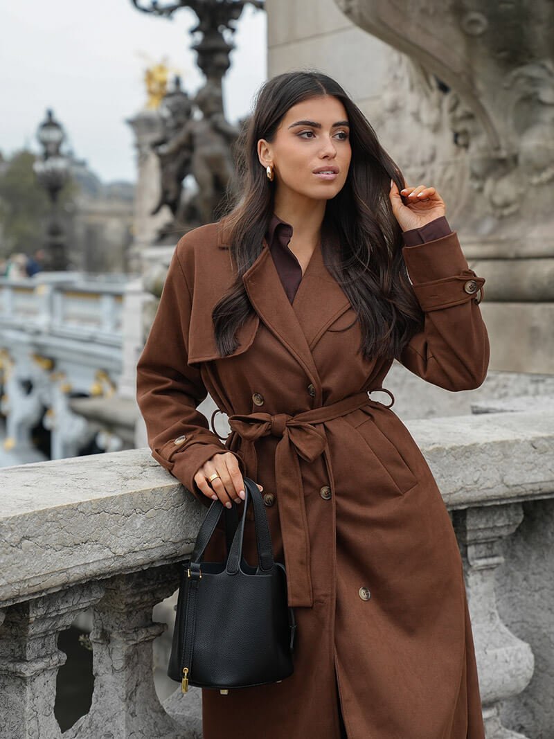 Mirla | Konstläder Trenchcoat-Eva Jonsson