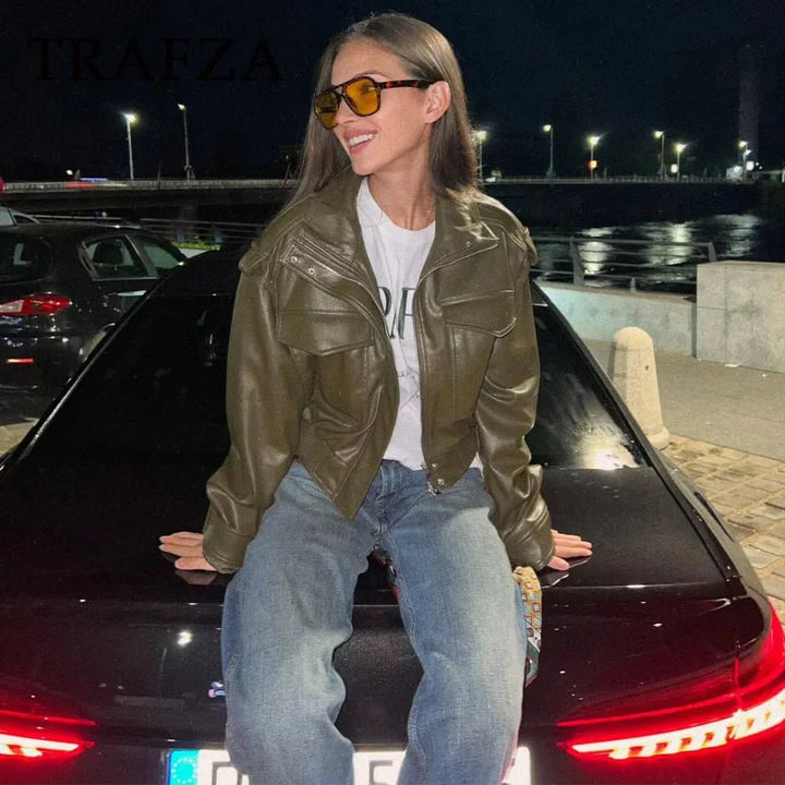 Mirla | Konstläderjacka-Eva Jonsson