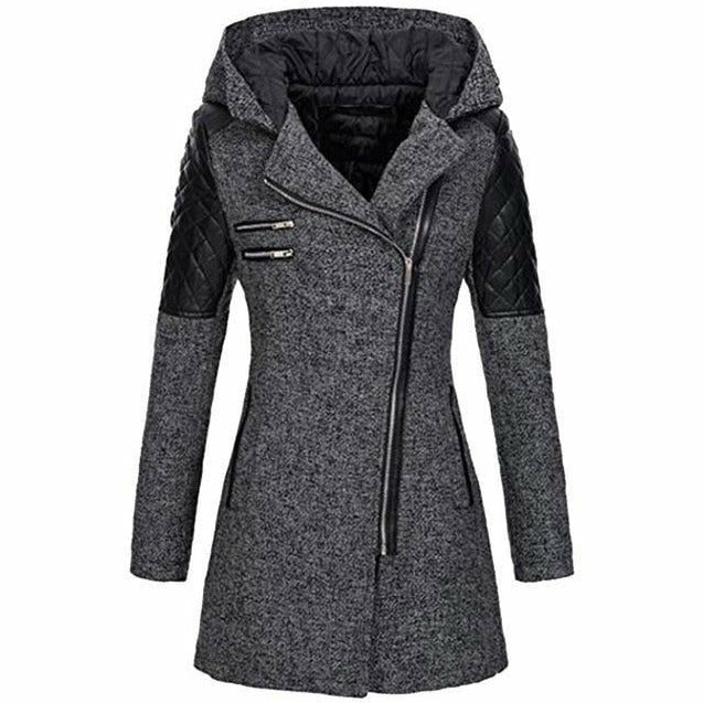 Mirla | Kort jacka med huva och dragkedja-Eva Jonsson