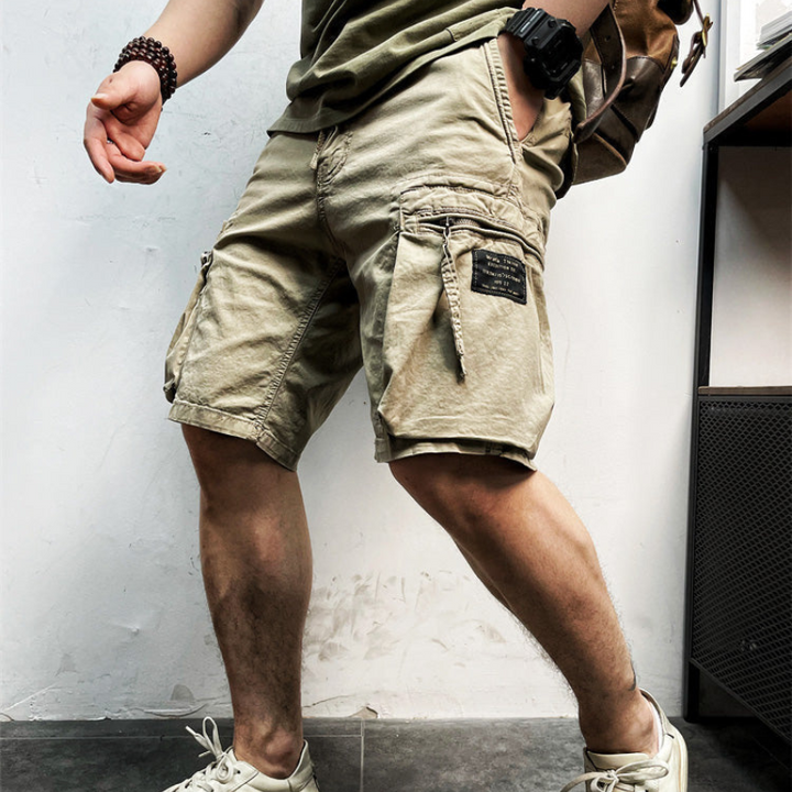 Mirla | Korta Byxor Sommar Cargo Shorts för Herrar Praktiska Fickor-Eva Jonsson