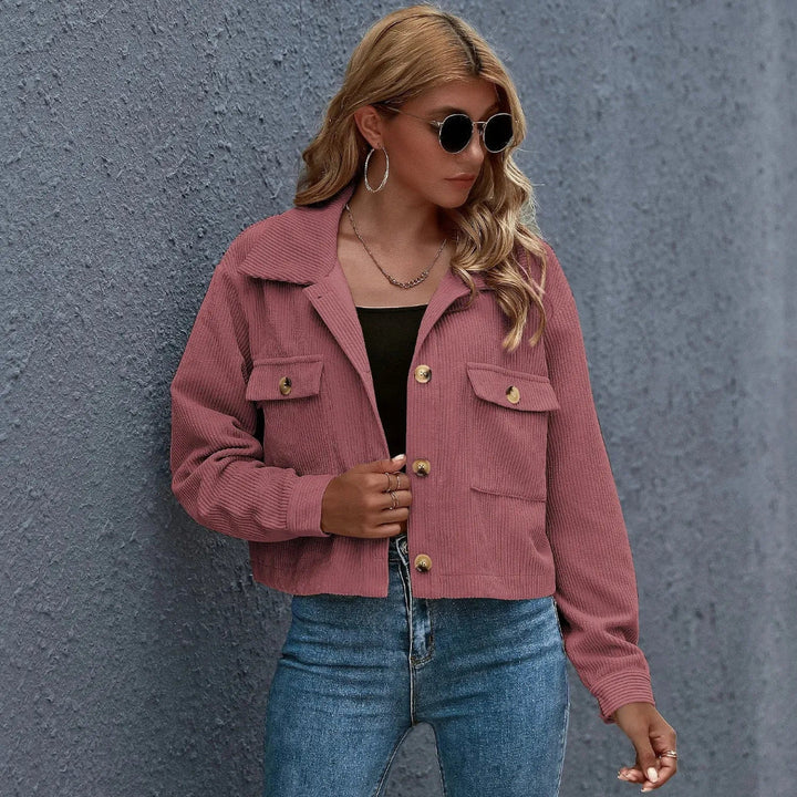 Mirla | Krage Cropped Cordjacka-Eva Jonsson